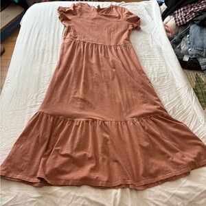 Terracotta Orange Maxi Dress